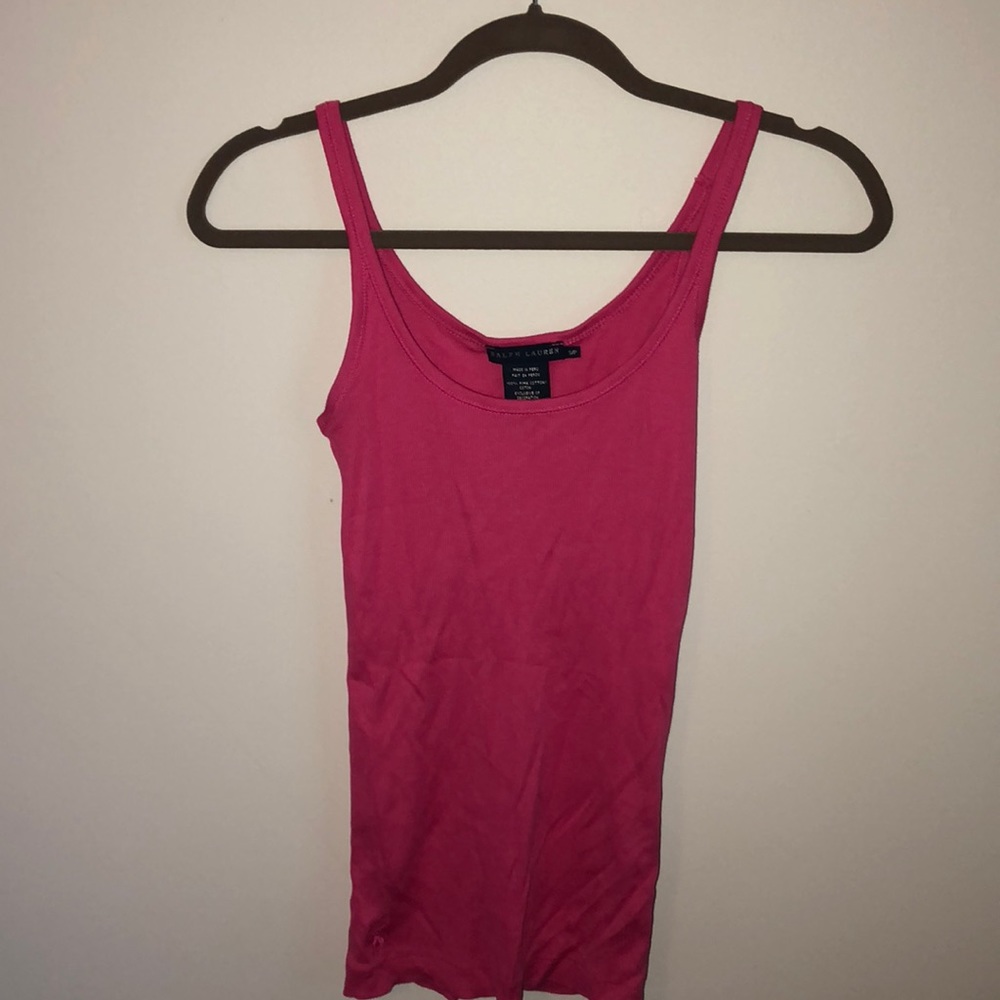 Pink Ralph Lauren tank